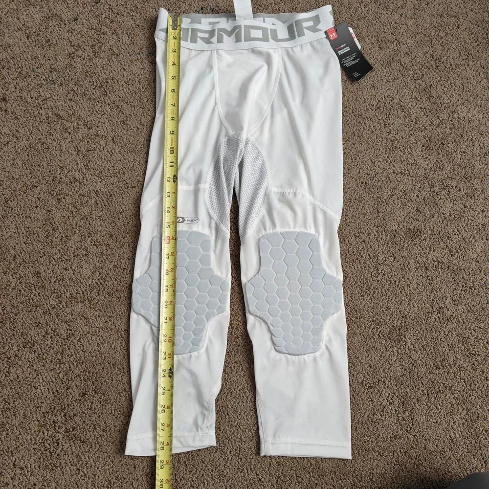 Under Armour Mens Compression‎ Heatgear Padded Tights White M Style UA1248862